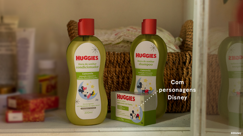 Shampoo, Condicionador e Sabonete em barra de Camomila. "Com personagens Disney"
